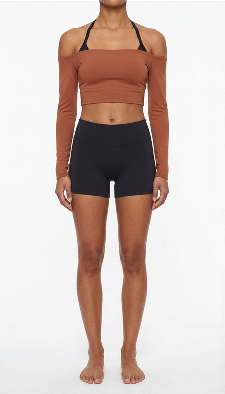 PHORME Off-Shoulder Yoga Top